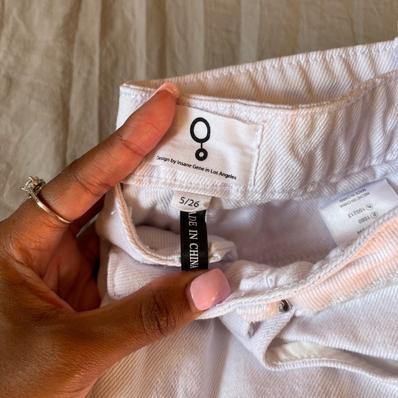 White Distressed Fringe Capris | Insane Gene | Never Worn - Picture 8 of 11